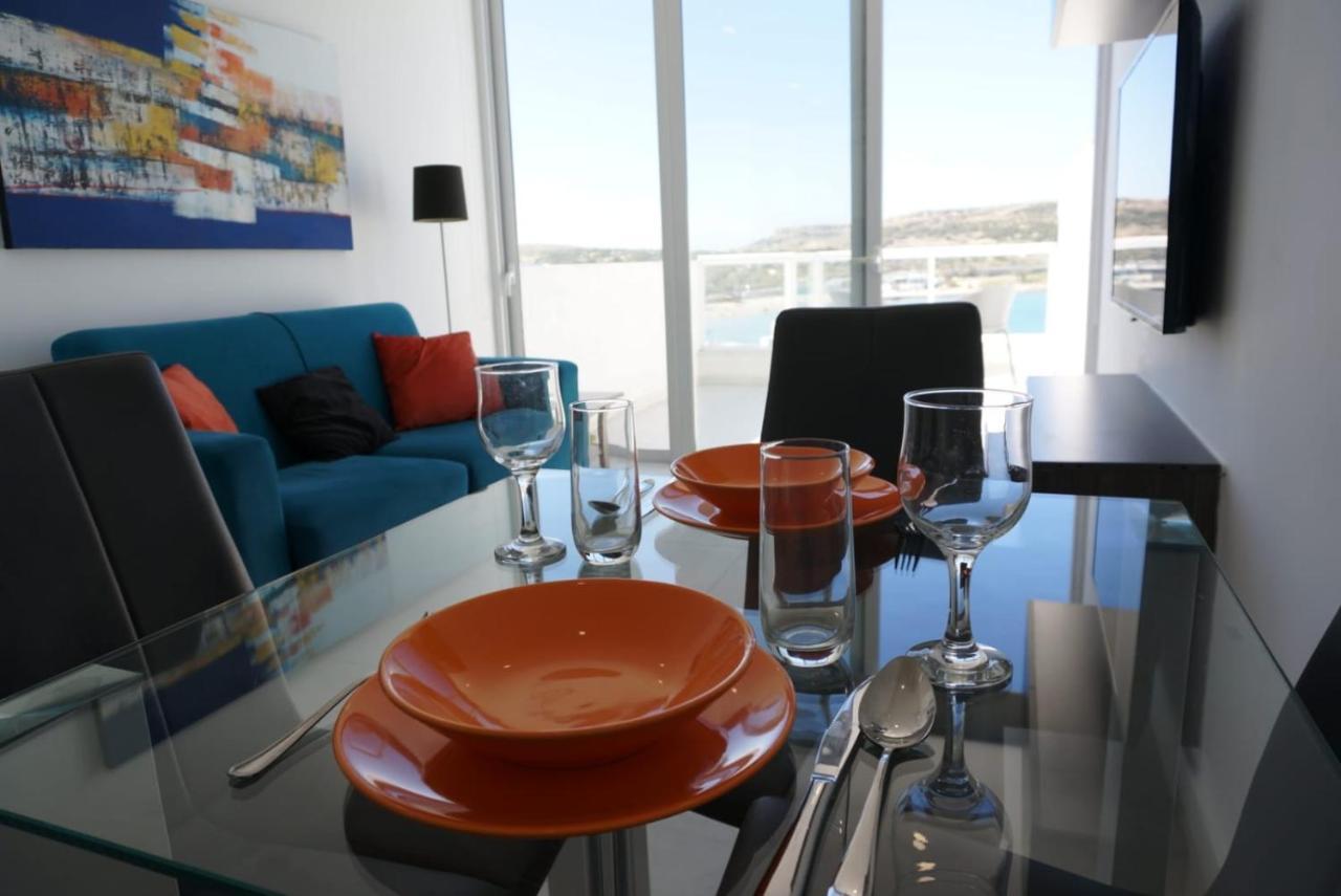 Sea View Penthouse Mellieha Bay Leilighet Eksteriør bilde